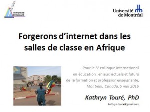 Forgerons d'Internet dans les salles de classe en Afrique